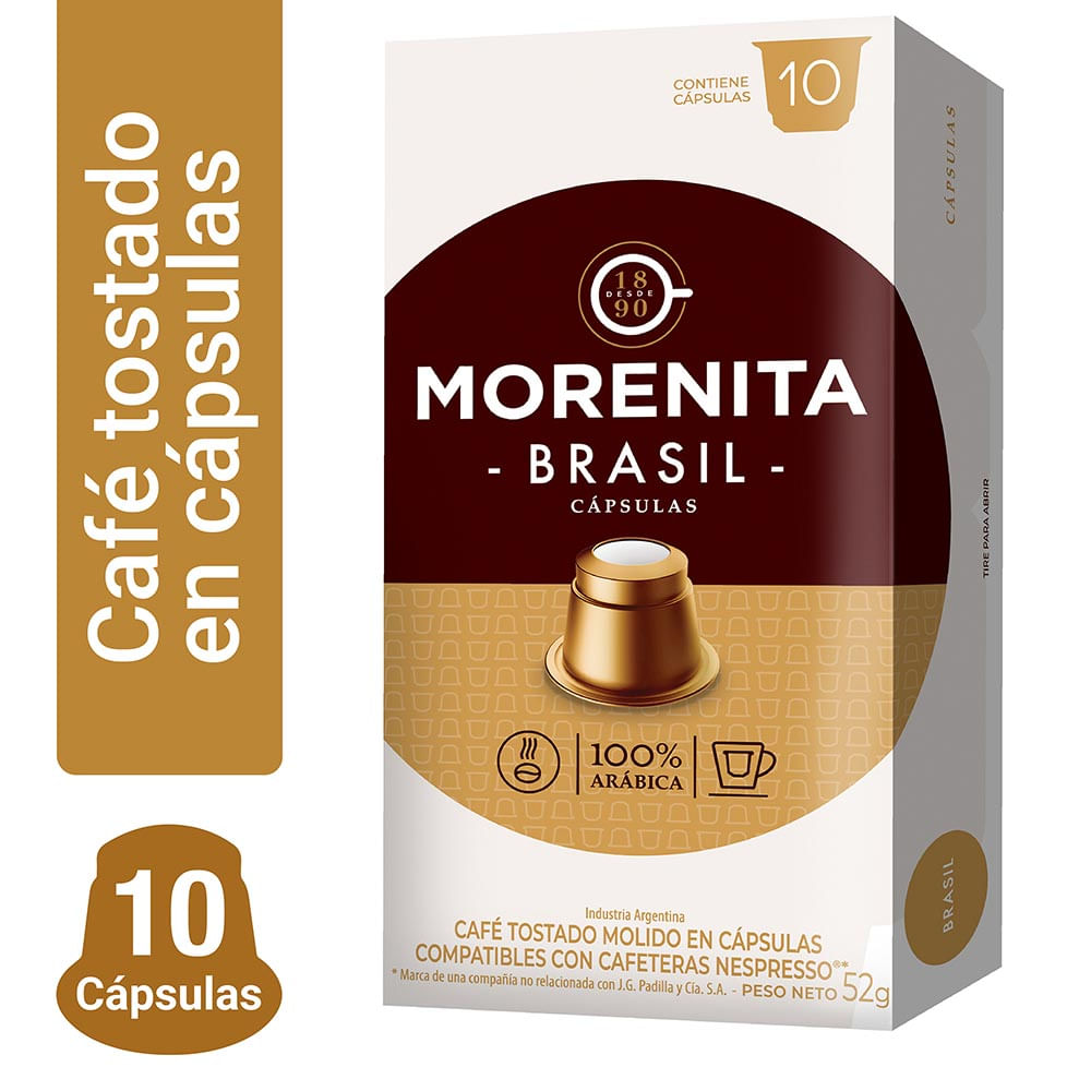 La-Morenita-Cafe-Capsulas-Brasil-52gr La Morenita - Café Cápsulas Brasil 52gr