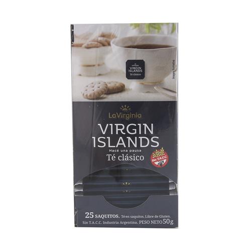 Virgin Islands - Té Clásico Caja 25 Saquitos