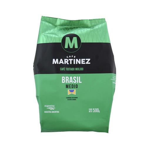 Café Martínez - Café Molido Tostado Brasil Café Martin Paquete 500gr