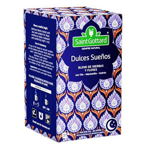 Saint Gottard - Té Hierbas Aromáticas Dulces Sueños Caja 20 Saquitos