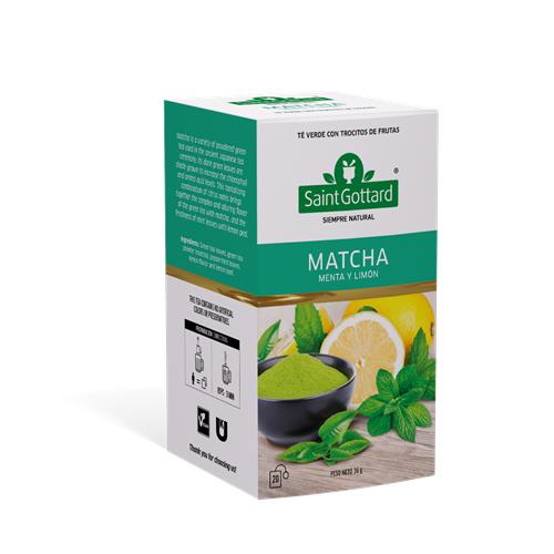 Saint Gottard - Té Matcha Menta y Saint Gotta Caja