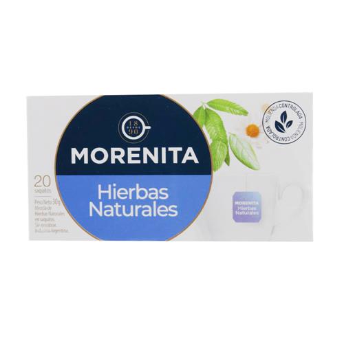 Morenita - Té Hierbas Naturales Caja 20 Saquitos