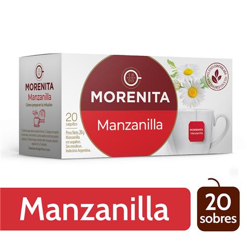 Morenita - Té Manzanilla Caja 20 Saquitos