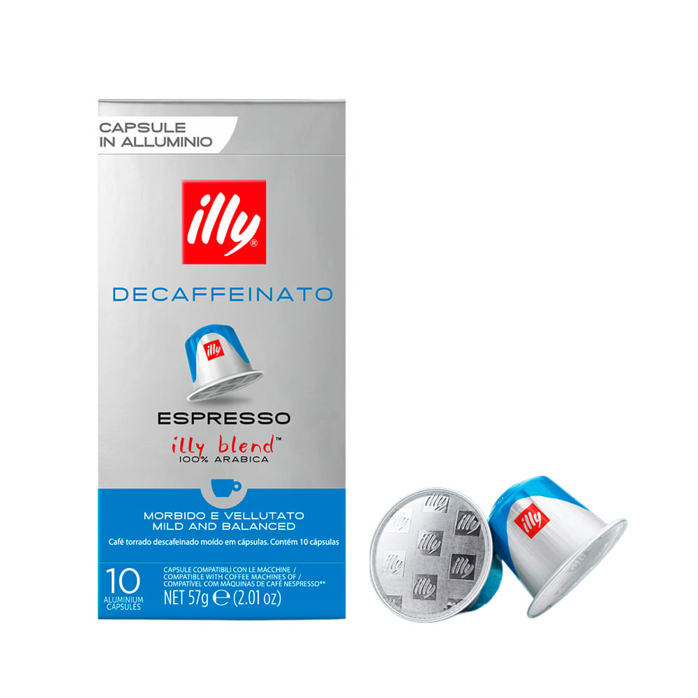 Illy - Café Descafeinado Espresso Compatible Nespresso 10 Cápsulas