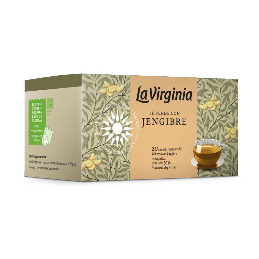 La Virginia - Té Verde Sabor Jengibre