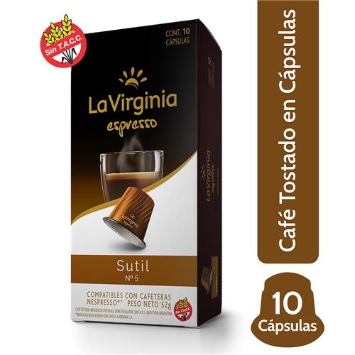 La Virginia - Café Cápsulas Sutil 52gr