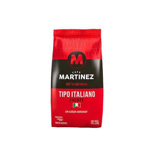 Café Martínez - Café Tostado Molido Café Martínez Tipo Italiano Fuerte 250gr