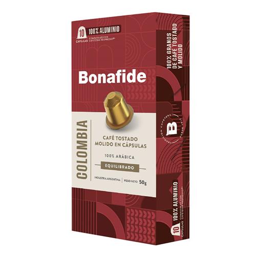 Bonafide - Café en Cápsulas Tostado Molido Colombia 50gr