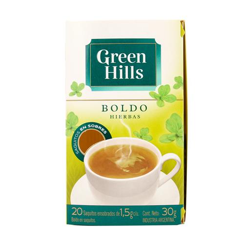 Green Hills - Té Boldo Caja 20 Saquitos