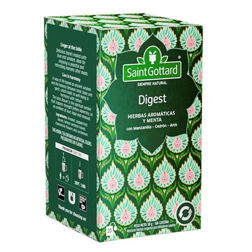 Saint Gottard - Té Boldo, Menta y Anís Digestive Caja 20 Saquitos