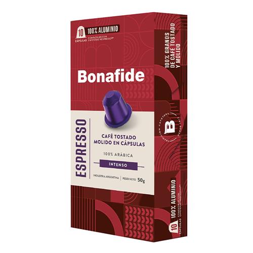 Bonafide - Café en Cápsulas Tostado Molido Espresso 50gr