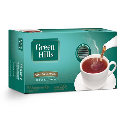 Green Hills - Té Negro Clásico X100 s Caja