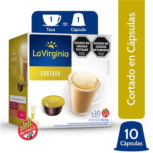 La Virginia - Café Cápsulas Cortado 5gr