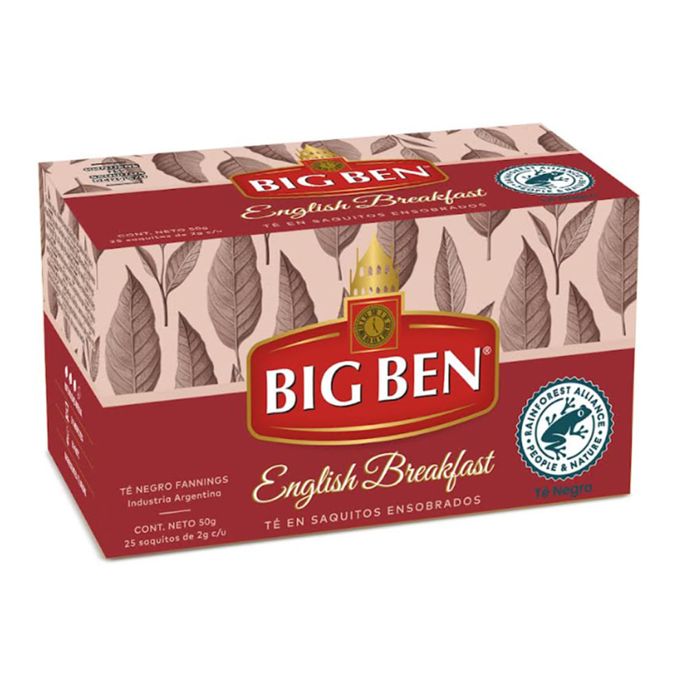Big Ben - Té en Saquitos English Negro