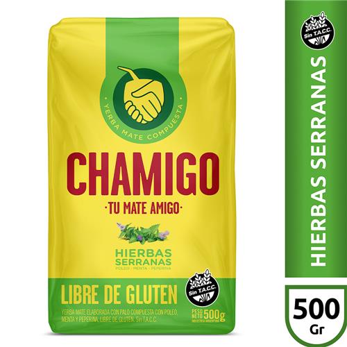 Chamigo - Yerba Mate Hierbas Serranas Paquete 500gr
