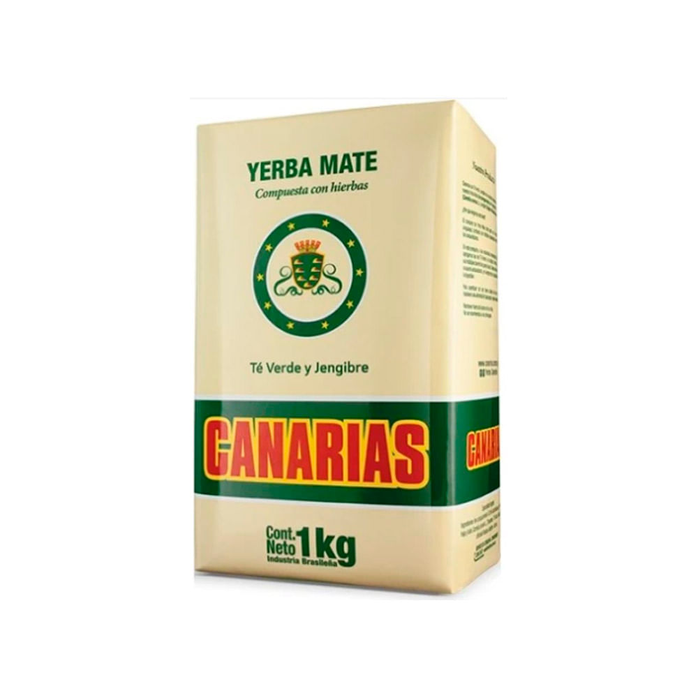 Canarias - Yerba Hierbas Té Verde y Jengibre 1kg