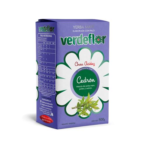 Verdeflor - Yerba Mate Compuesta Cedrón Verde Flor Paquete 500gr