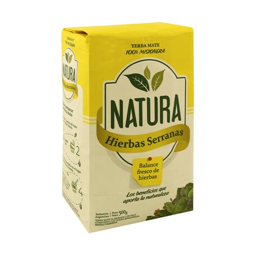 Natura - Yerba Mate Con Hierbas Serranas 500gr