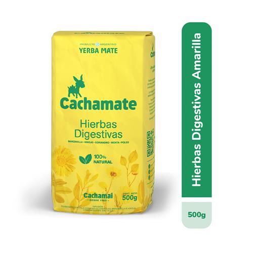 Cachamate - Yerba Mate Con Hierbas Digestivas Paquete 500gr