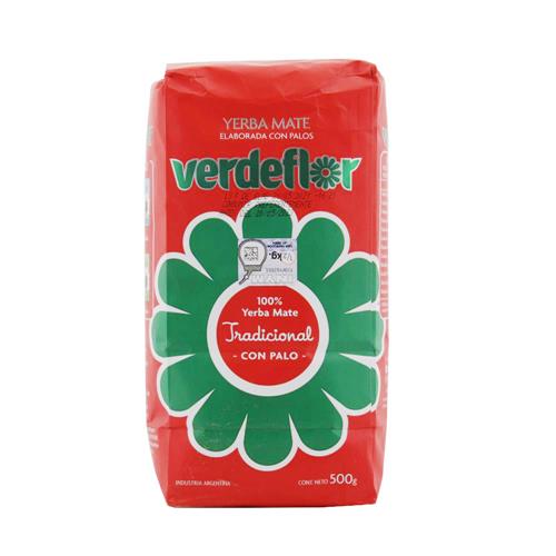 Verdeflor - Yerba Mate Tradicional Verde Flor Paquete 500gr