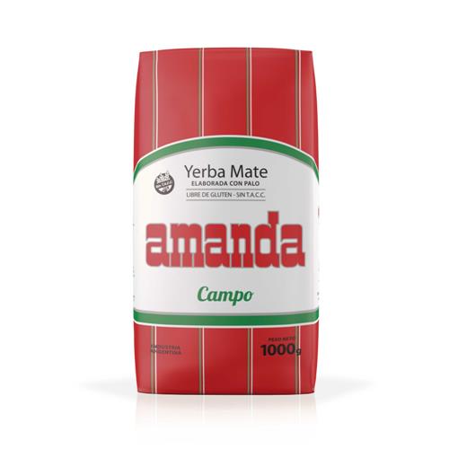 Amanda - Yerba Mate Con Palo Campo Paquete 1kg