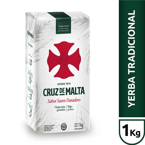 Cruz de Malta - Yerba Mate Tradicional Cruz Malta 1u