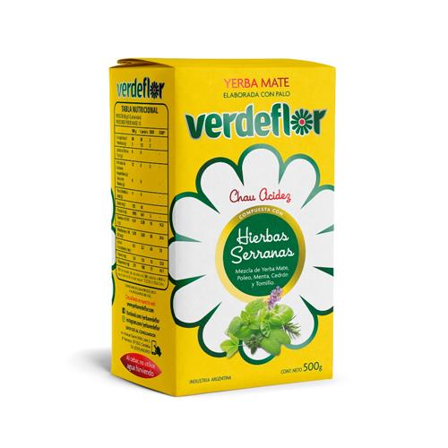Verdeflor - Yerba Mate Hierbas Serranas Con Palo Paquete 500gr