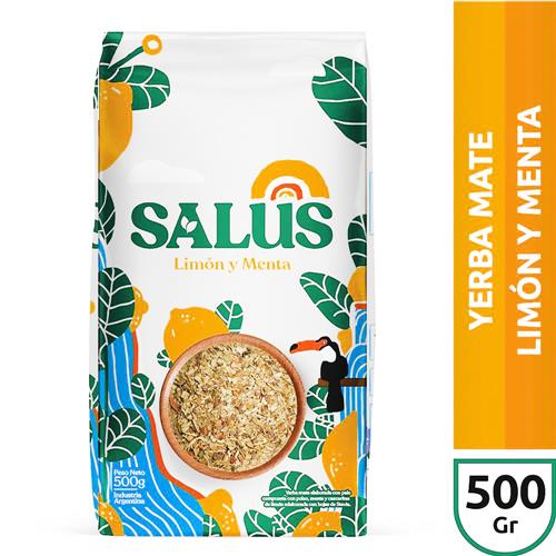 Salus - Yerba Mate Limón y Menta Paquete 500gr