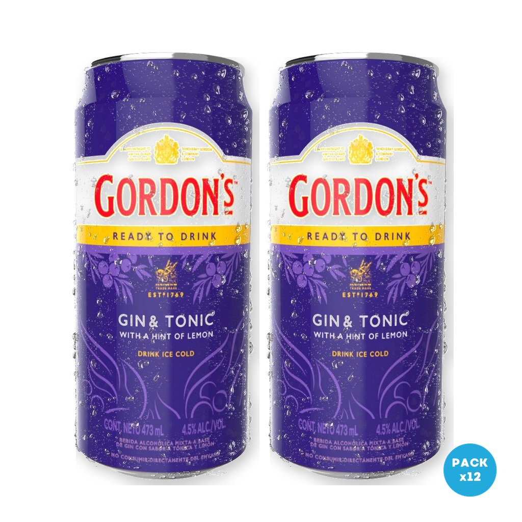 Gordon’S – Gintonic Gordons Lata 473ml – 2 Six Packs Gordon'S - Gintonic Gordons Lata 473ml - 2 Six Packs