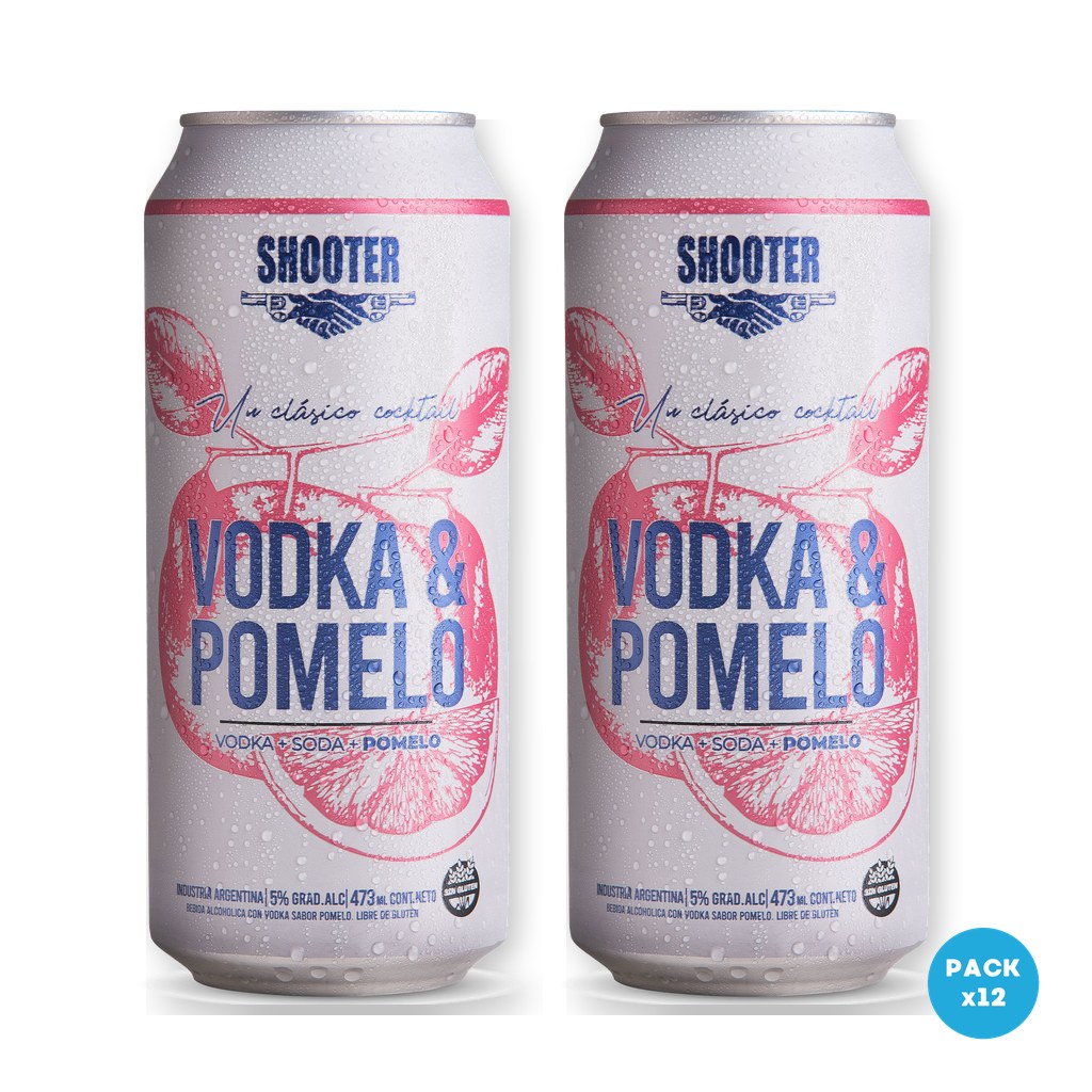 Shooter – Bebida Alcohólica Saborizada Vodka & Pomelo Lata 473ml – 2 Six Packs Shooter - Bebida Alcohólica Saborizada Vodka & Pomelo Lata 473ml - 2 Six Packs