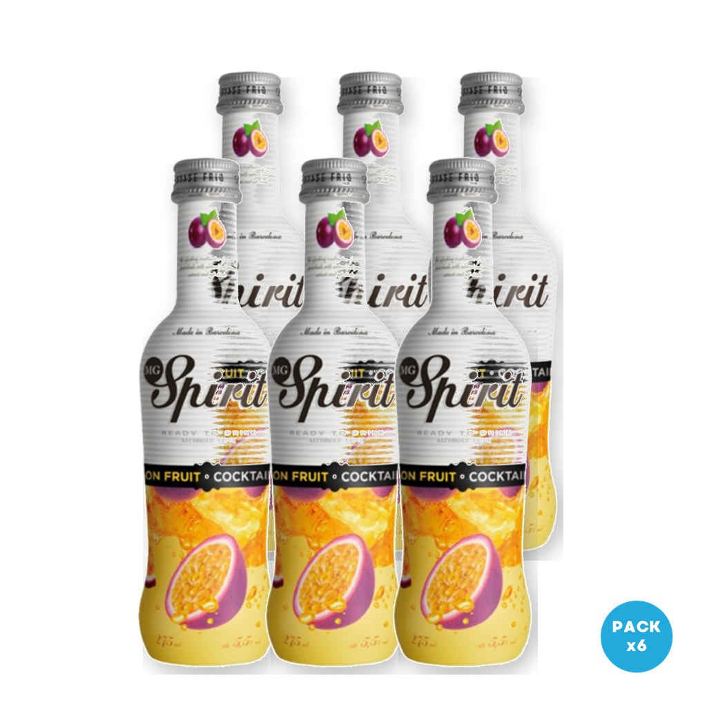Mg Spirit – Aperitivo Preparado Vodka Maracuya 257ml – 6 unidades Mg Spirit - Aperitivo Preparado Vodka Maracuya 257ml - 6 unidades