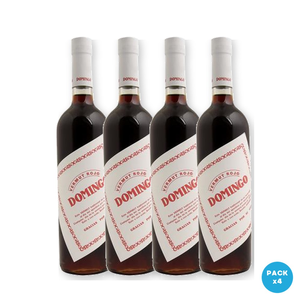 Domingo – Vermouth Rojo 750ml – 4 unidades Domingo - Vermouth Rojo 750ml - 4 unidades