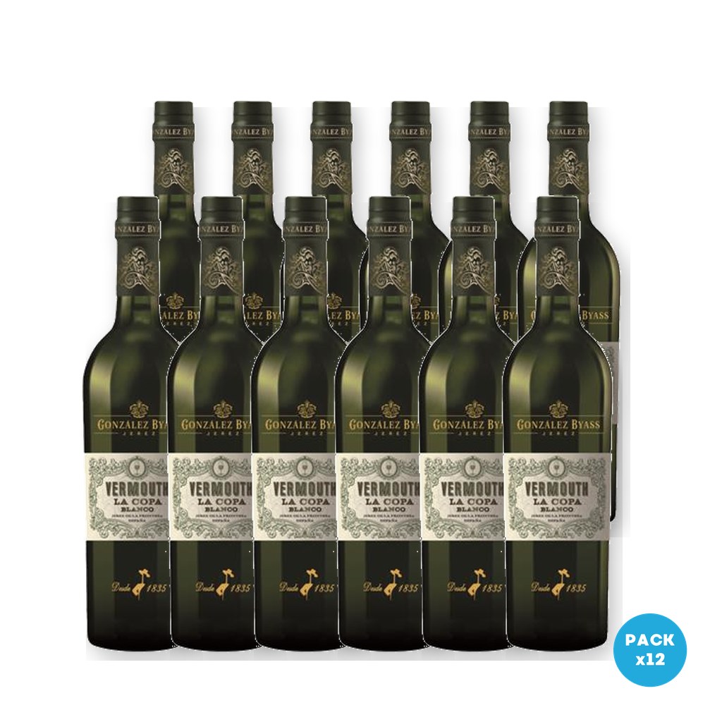 La Copa – Vermouth Gonzalez Byass Blanco 750ml – 12 unidades La Copa - Vermouth Gonzalez Byass Blanco 750ml - 12 unidades