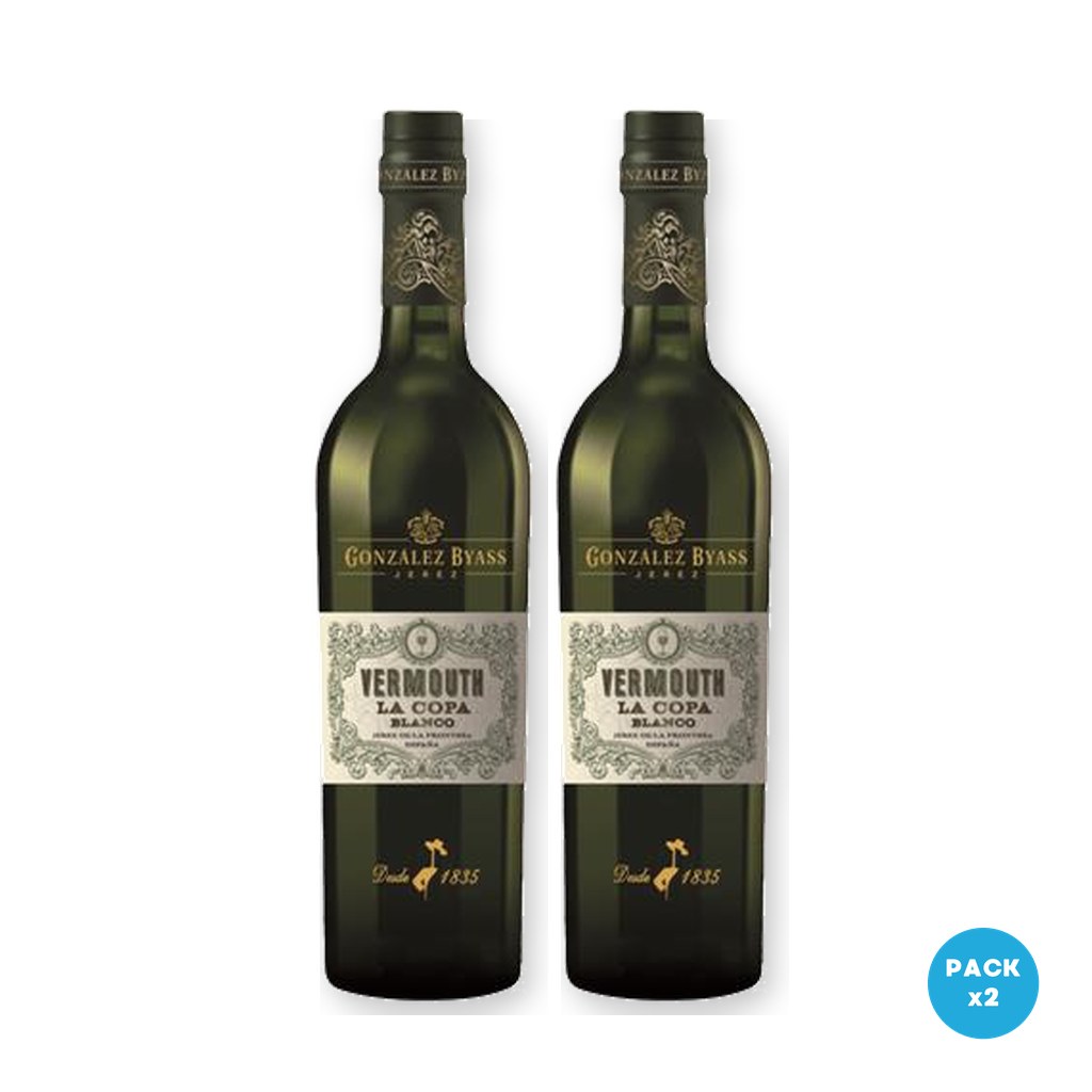 La Copa – Vermouth Gonzalez Byass Blanco 750ml – 2 unidades La Copa - Vermouth Gonzalez Byass Blanco 750ml - 2 unidades