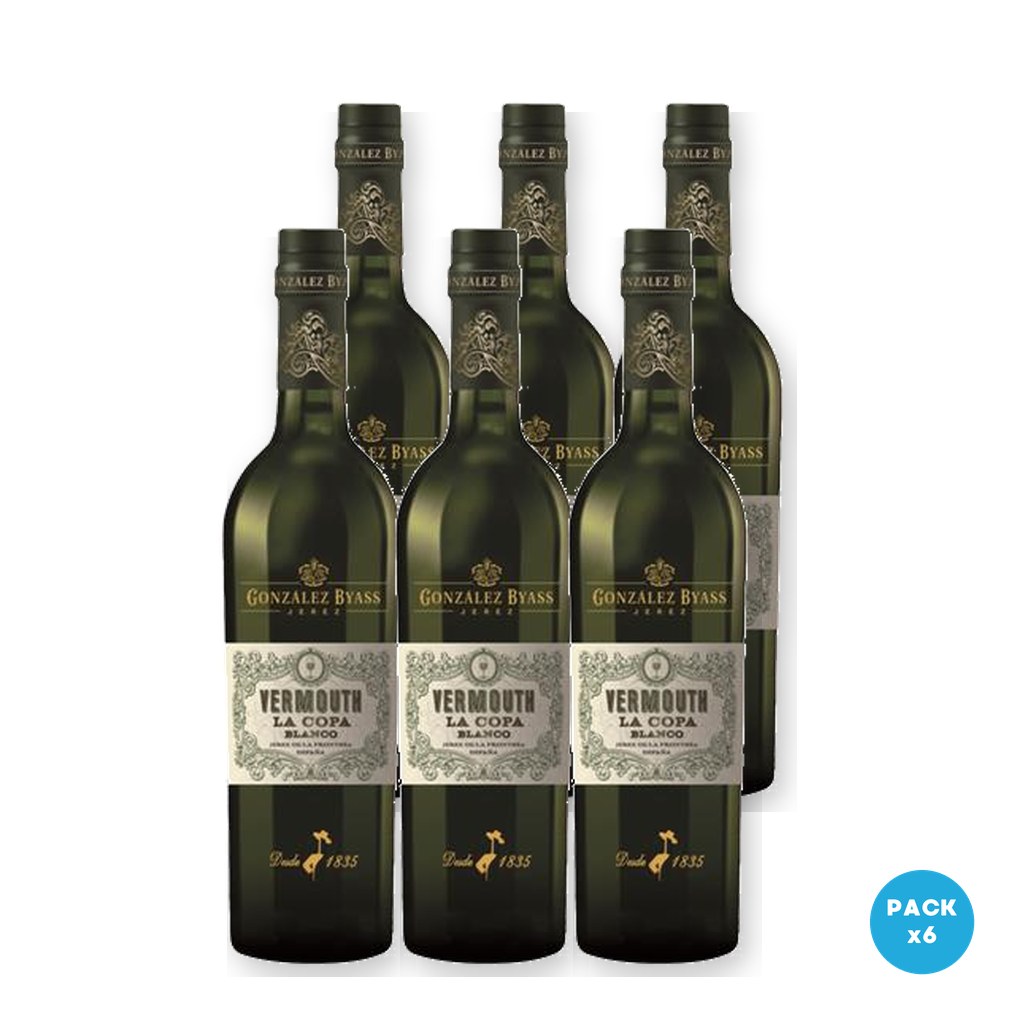 La Copa – Vermouth Gonzalez Byass Blanco 750ml – 6 unidades La Copa - Vermouth Gonzalez Byass Blanco 750ml - 6 unidades