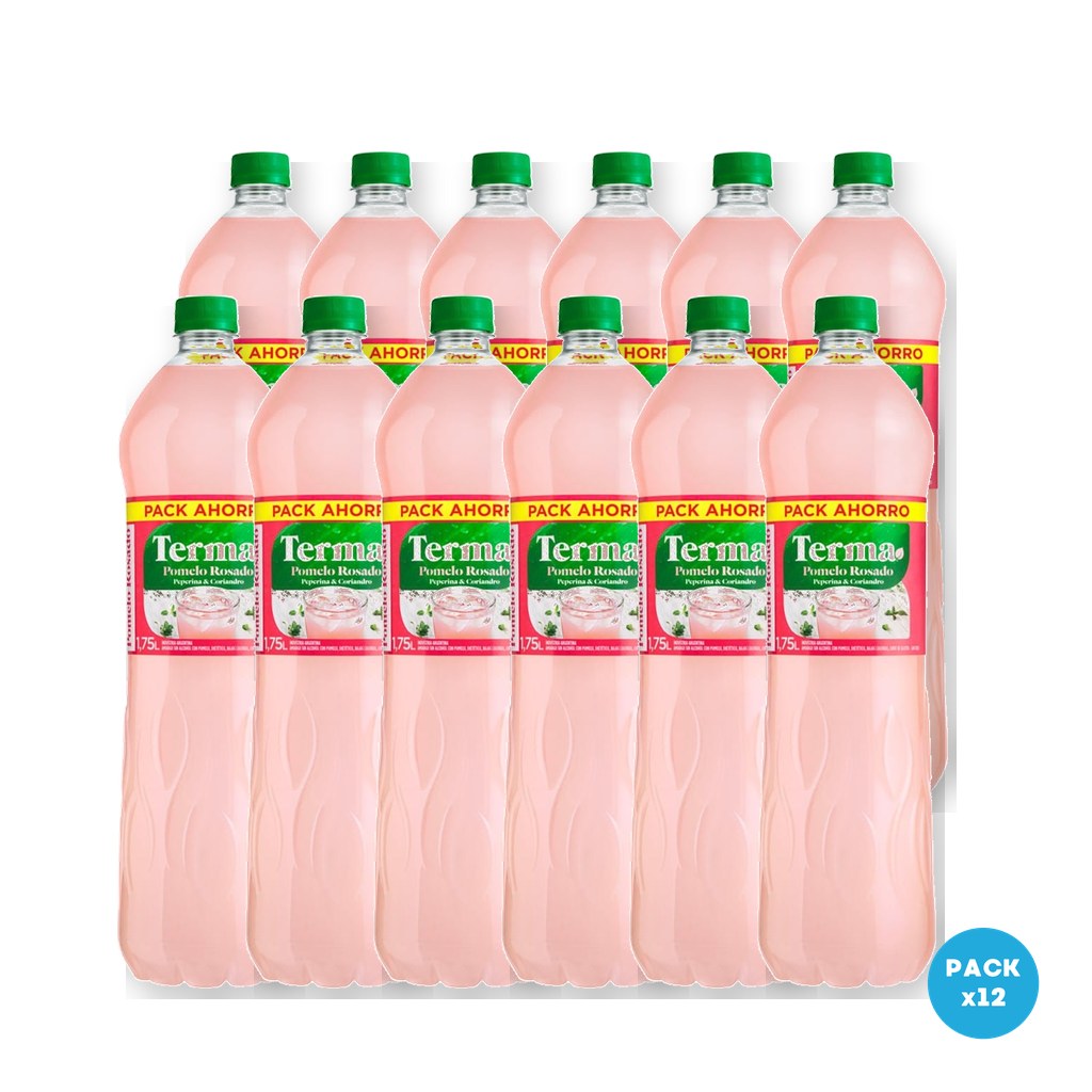 Terma – Aperitivo Sin Alcohol Pomelo Rosado 1.75L – 12 unidades Terma - Aperitivo Sin Alcohol Pomelo Rosado 1.75L - 12 unidades