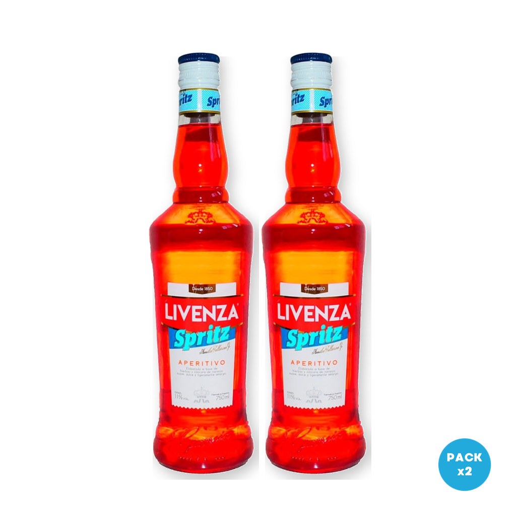 Livenza – Aperitivo Con Alcohol Spritz 750ml – 2 unidades Livenza - Aperitivo Con Alcohol Spritz 750ml - 2 unidades