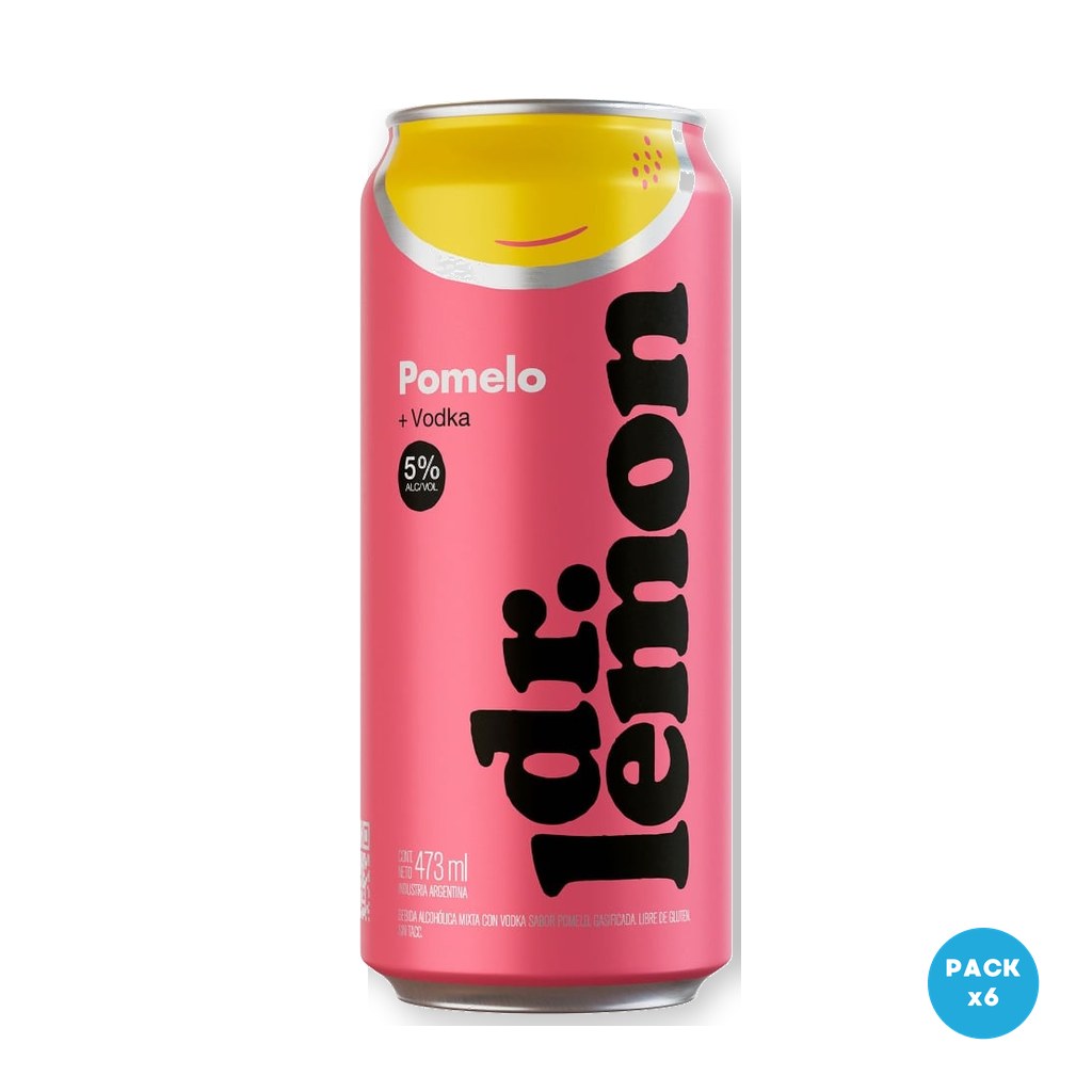 Dr. Lemon - Aperitivo Vodka Pomelo Dr.Lemon Lata 473ml - 1 Six Pack
