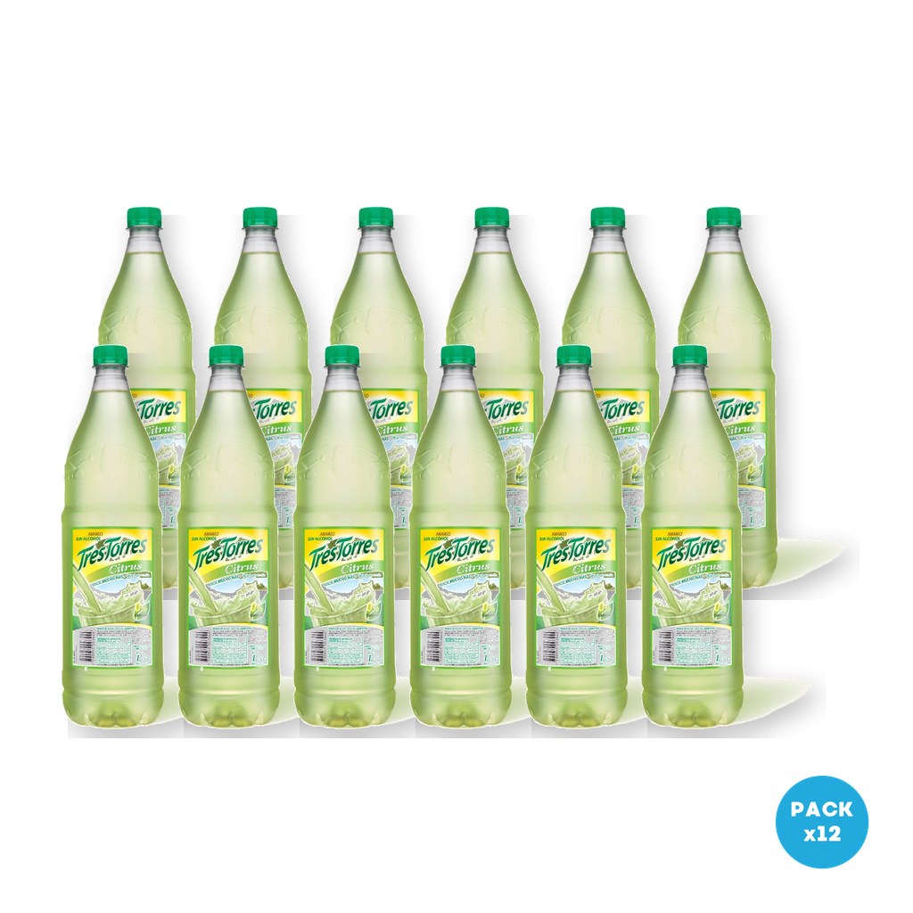 Tres Torres – Aperitivo Sin Alcohol Citrus 1.5L – 12 unidades Tres Torres - Aperitivo Sin Alcohol Citrus 1.5L - 12 unidades