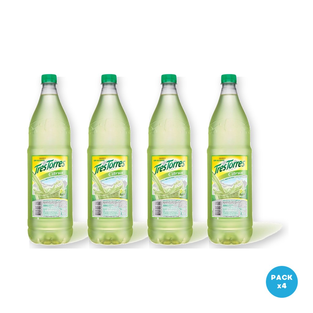 Tres Torres – Aperitivo Sin Alcohol Citrus 1.5L – 4 unidades Tres Torres - Aperitivo Sin Alcohol Citrus 1.5L - 4 unidades