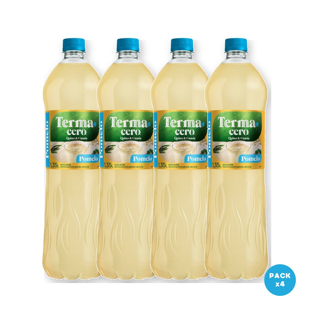 Terma – Aperitivo Sin Alcohol Pomelo Sin Azúcar 1.35L – 4 unidades Terma - Aperitivo Sin Alcohol Pomelo Sin Azúcar 1.35L - 4 unidades