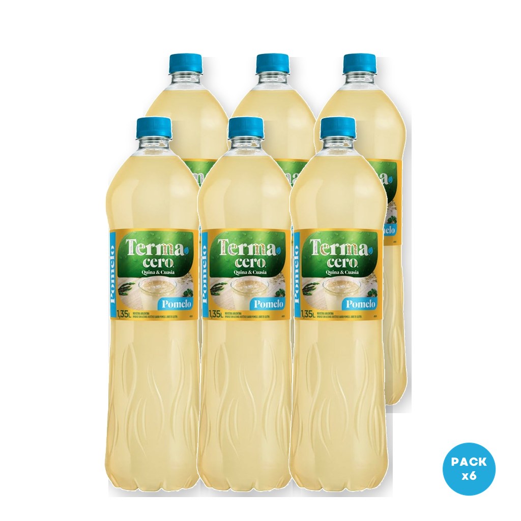 Terma – Aperitivo Sin Alcohol Pomelo Sin Azúcar 1.35L – 6 unidades Terma - Aperitivo Sin Alcohol Pomelo Sin Azúcar 1.35L - 6 unidades