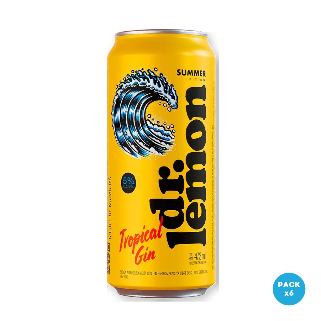 Dr.Lemon - Americano Tropical Gin Lata 473ml - 1 Six Pack
