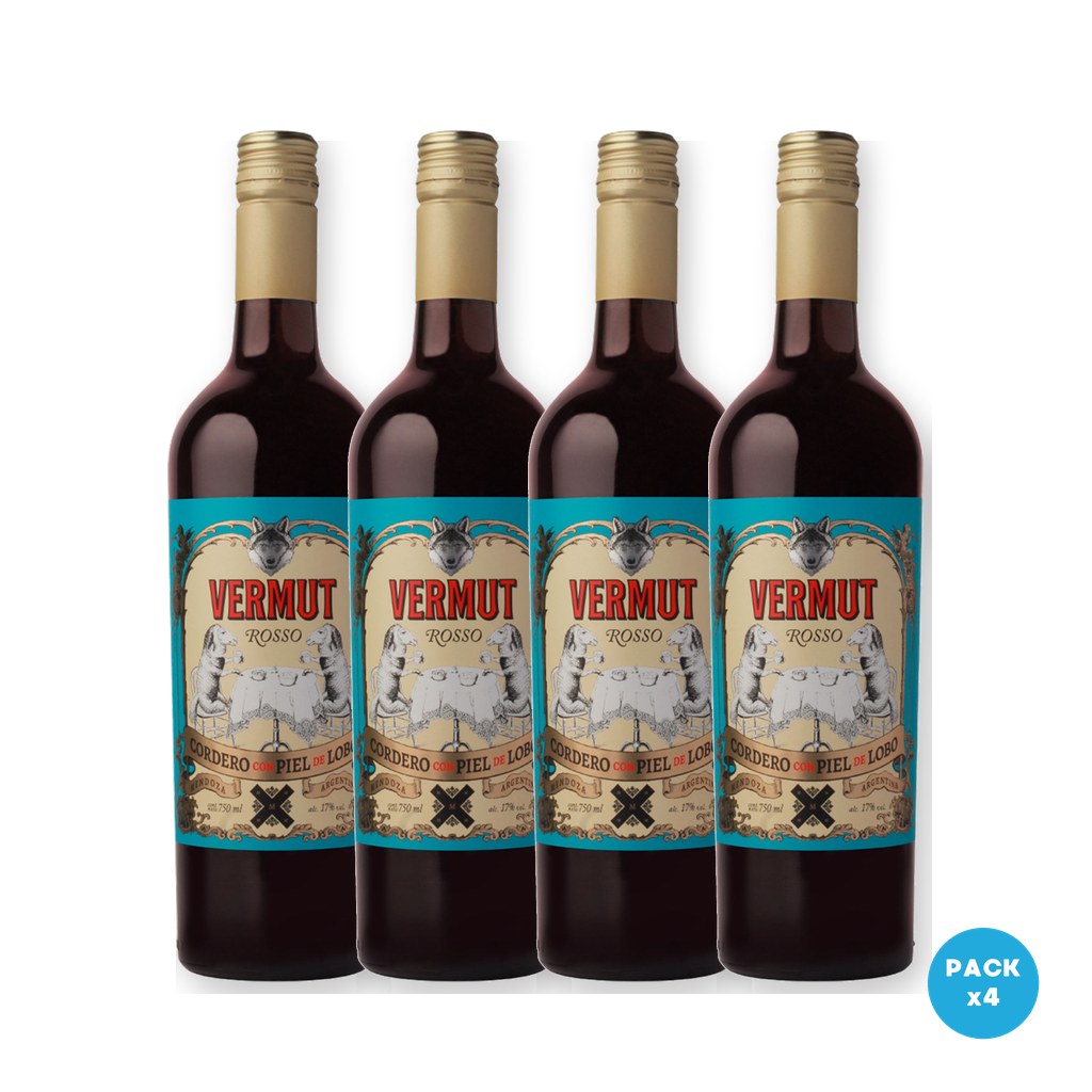 Cordero – Vermut Rosso 750ml – 4 unidades Cordero - Vermut Rosso 750ml - 4 unidades