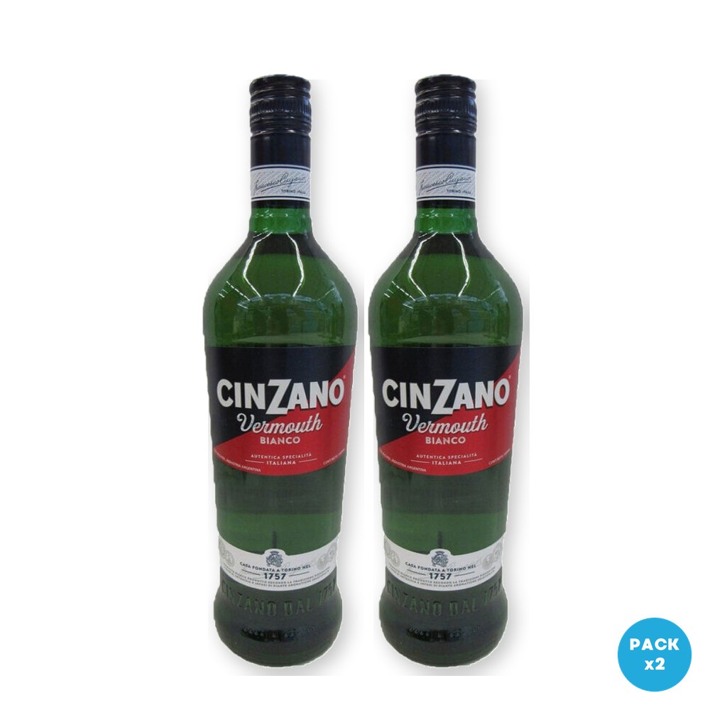 Cinzano – Vermouth Bianco 1L – 2 unidades Cinzano - Vermouth Bianco 1L - 2 unidades