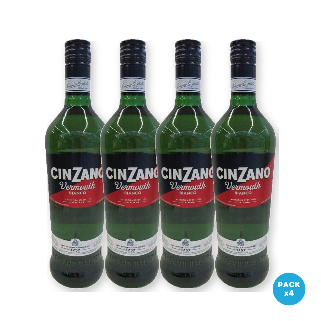 Cinzano – Vermouth Bianco 1L – 4 unidades Cinzano - Vermouth Bianco 1L - 4 unidades