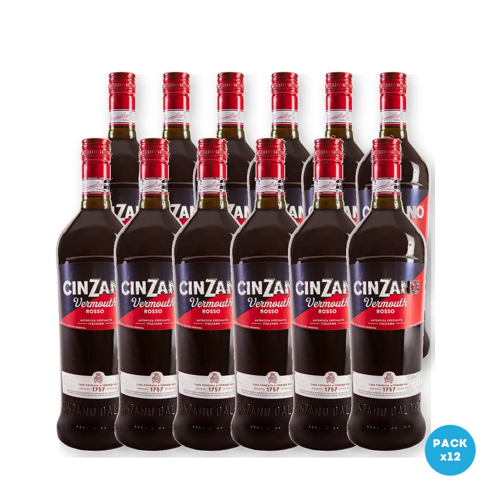 Cinzano – Vermouth Rosso 1L – 12 unidades Cinzano - Vermouth Rosso 1L - 12 unidades