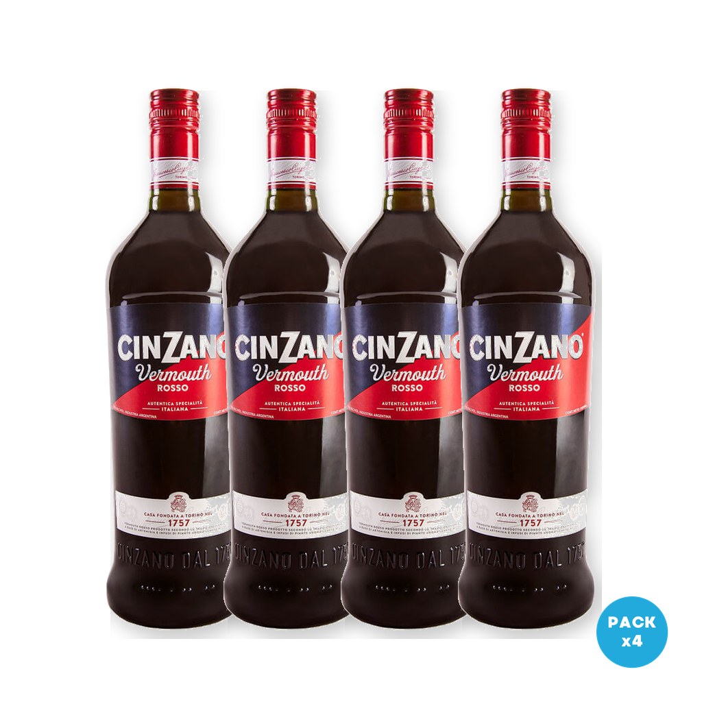 Cinzano – Vermouth Rosso 1L – 4 unidades Cinzano - Vermouth Rosso 1L - 4 unidades