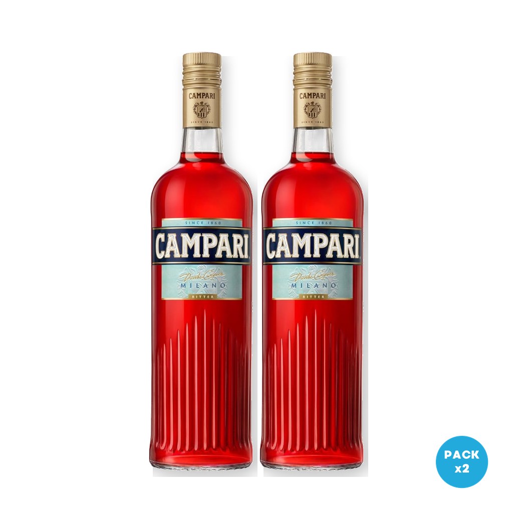 Campari – Aperitivo 750ml – 2 unidades Campari - Aperitivo 750ml - 2 unidades