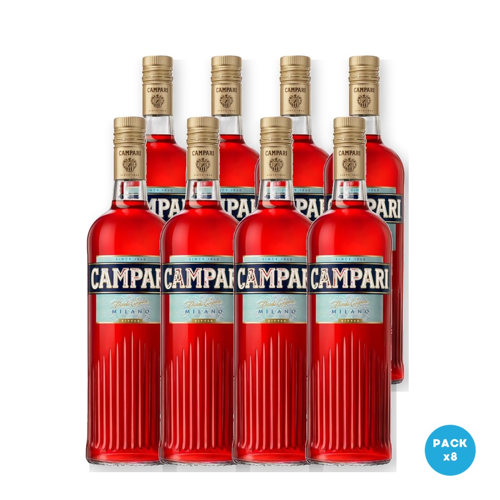 Campari – Aperitivo 750ml – 8 unidades Campari - Aperitivo 750ml - 8 unidades